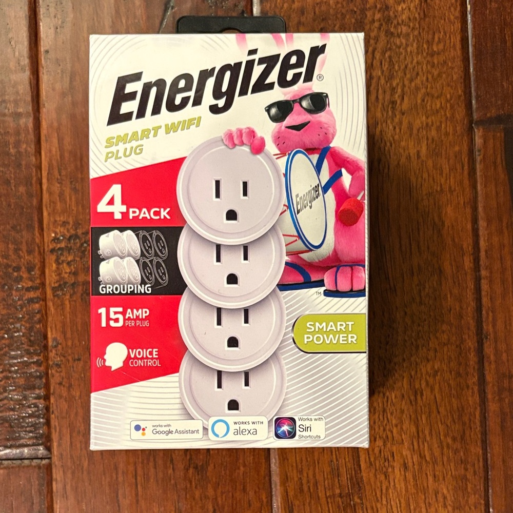Energizer Smart WiFi Plug 4-Pack - White